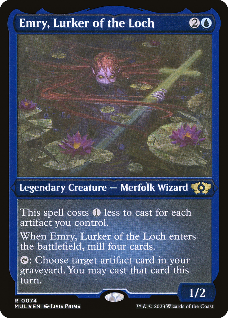Emry, Lurker of the Loch (Foil Etched) [Multiverse Legends] | Galaxy Games LLC