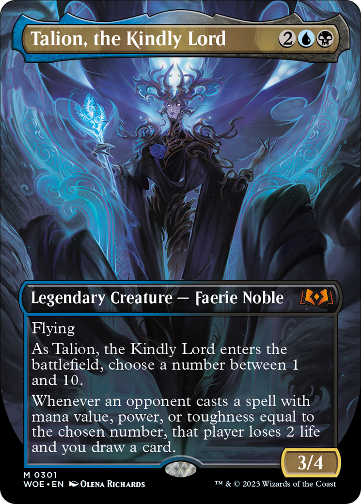 Talion, the Kindly Lord (Borderless Alternate Art) [Wilds of Eldraine] | Galaxy Games LLC
