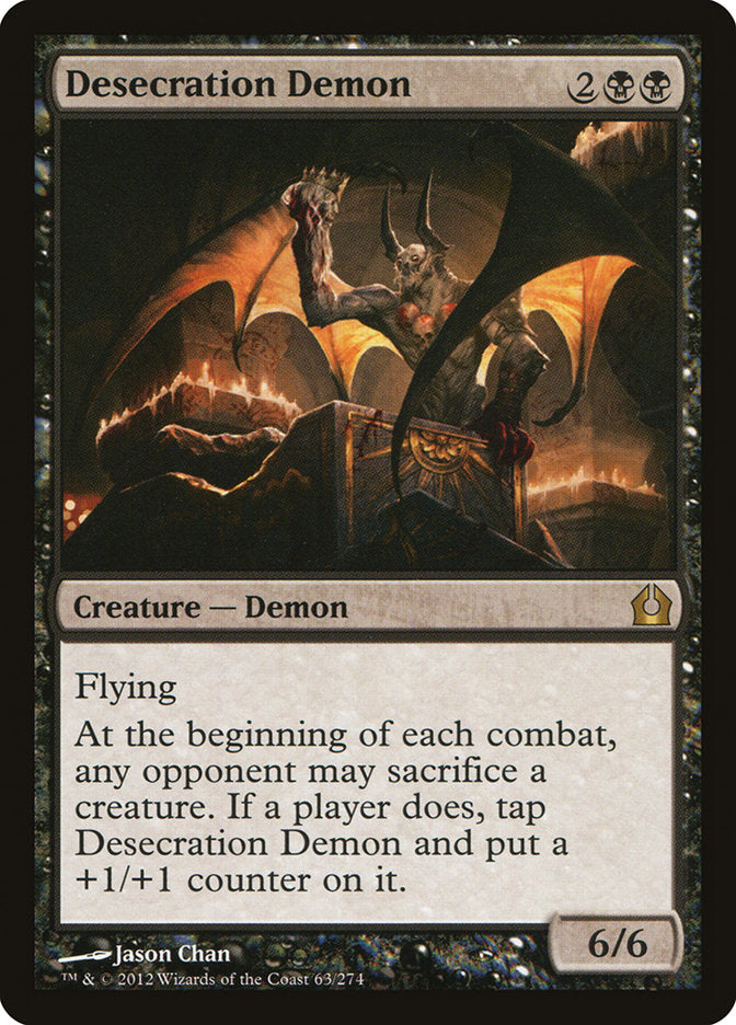 Desecration Demon [Return to Ravnica] | Galaxy Games LLC