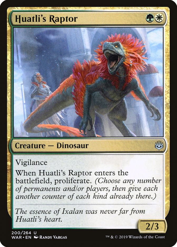 Huatli's Raptor [War of the Spark] | Galaxy Games LLC