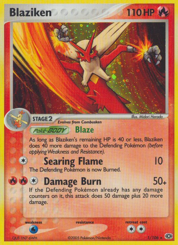 Blaziken (1/106) (Theme Deck Exclusive) [EX: Emerald] | Galaxy Games LLC