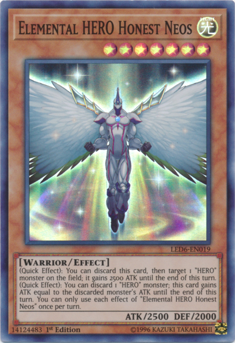 Elemental Hero Honest Neos [LED6-EN019] Super Rare | Galaxy Games LLC