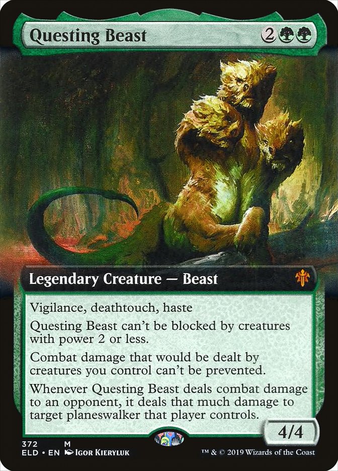 Questing Beast (Extended Art) [Throne of Eldraine] | Galaxy Games LLC