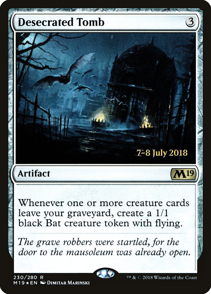 Desecrated Tomb [Core Set 2019 Prerelease Promos] | Galaxy Games LLC