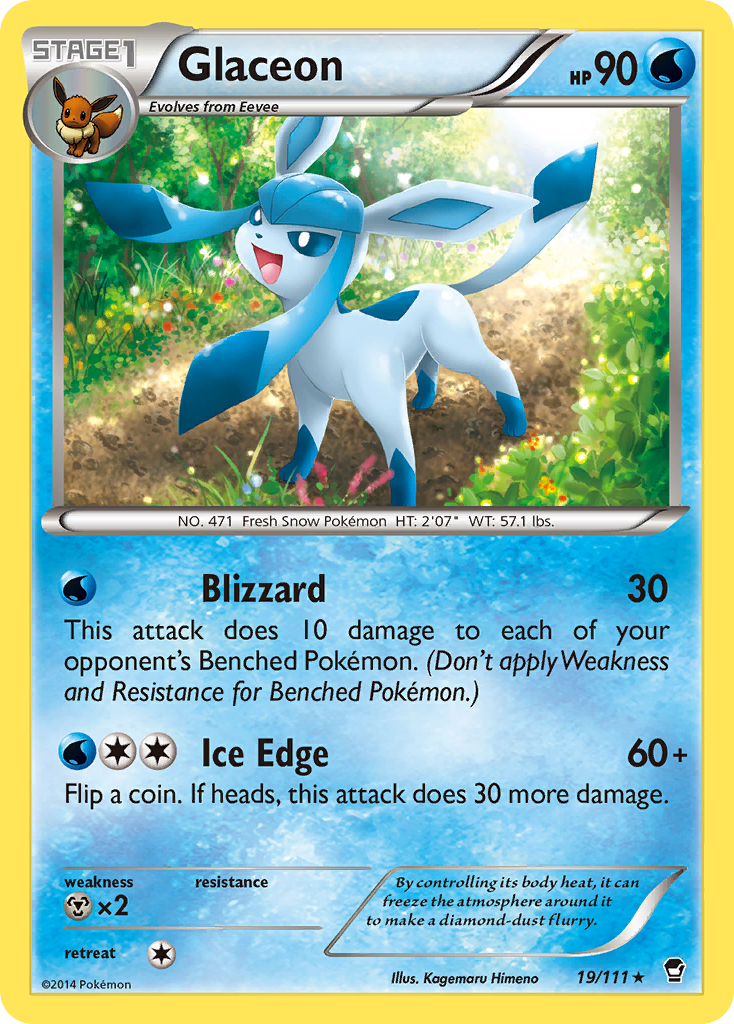 Glaceon (19/111) [XY: Furious Fists] | Galaxy Games LLC