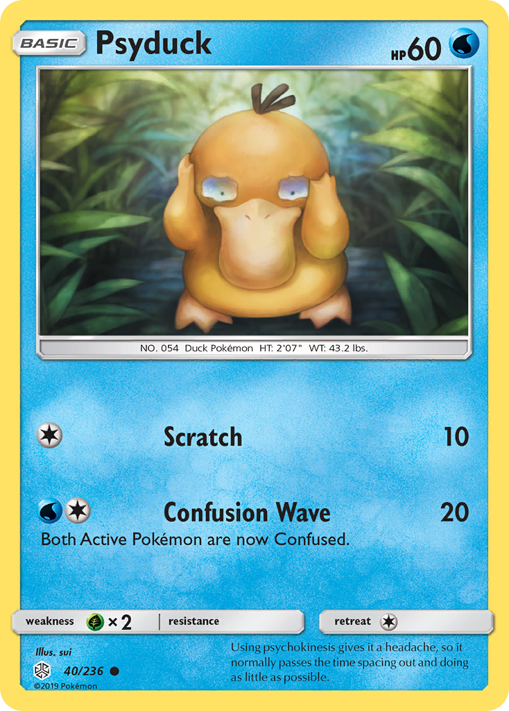 Psyduck (40/236) [Sun & Moon: Cosmic Eclipse] | Galaxy Games LLC