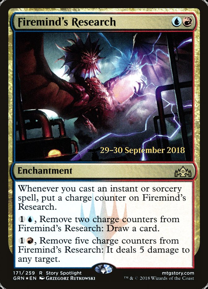 Firemind's Research [Guilds of Ravnica Prerelease Promos] | Galaxy Games LLC