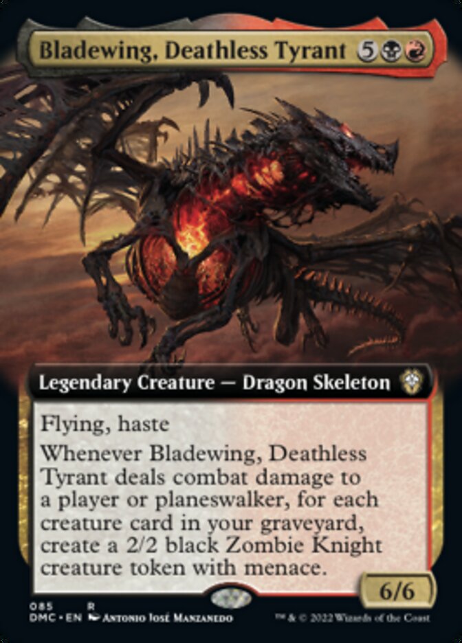 Bladewing, Deathless Tyrant (Extended Art) [Dominaria United Commander] | Galaxy Games LLC