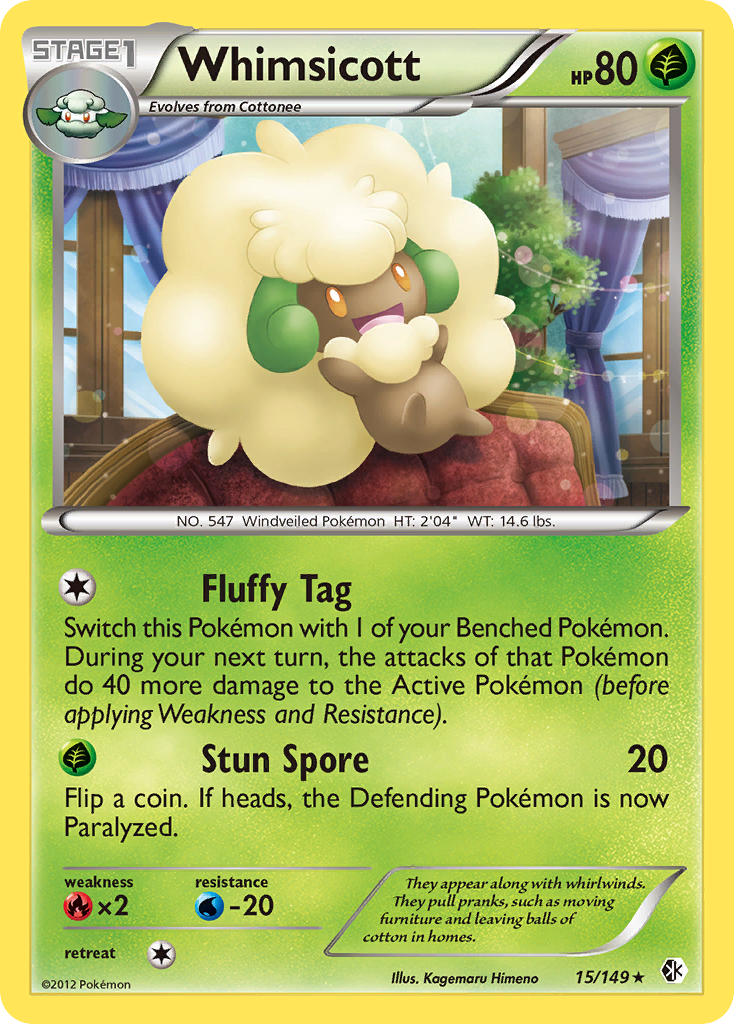 Whimsicott (15/149) [Black & White: Boundaries Crossed] | Galaxy Games LLC