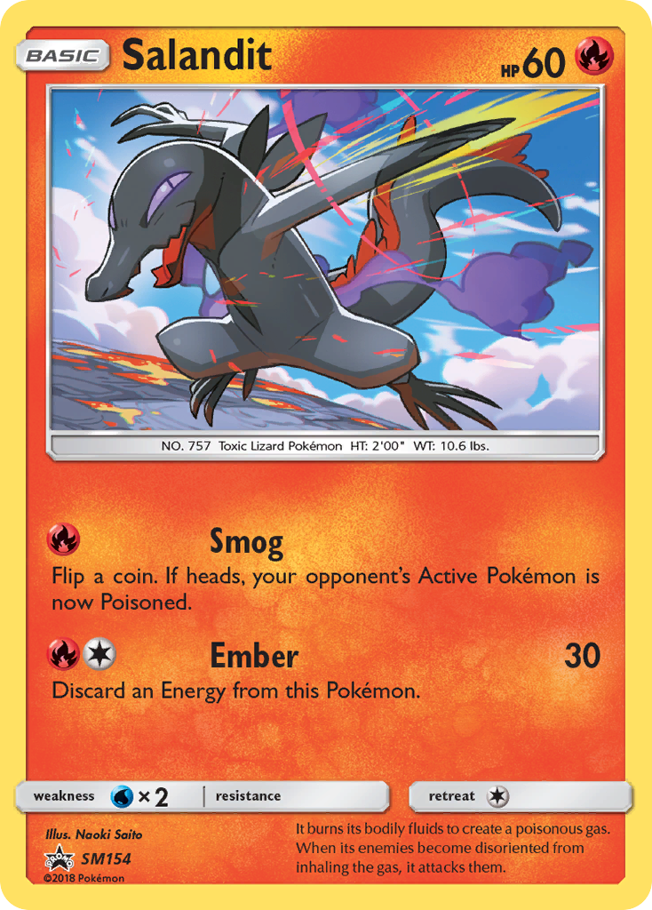 Salandit (SM154) [Sun & Moon: Black Star Promos] | Galaxy Games LLC