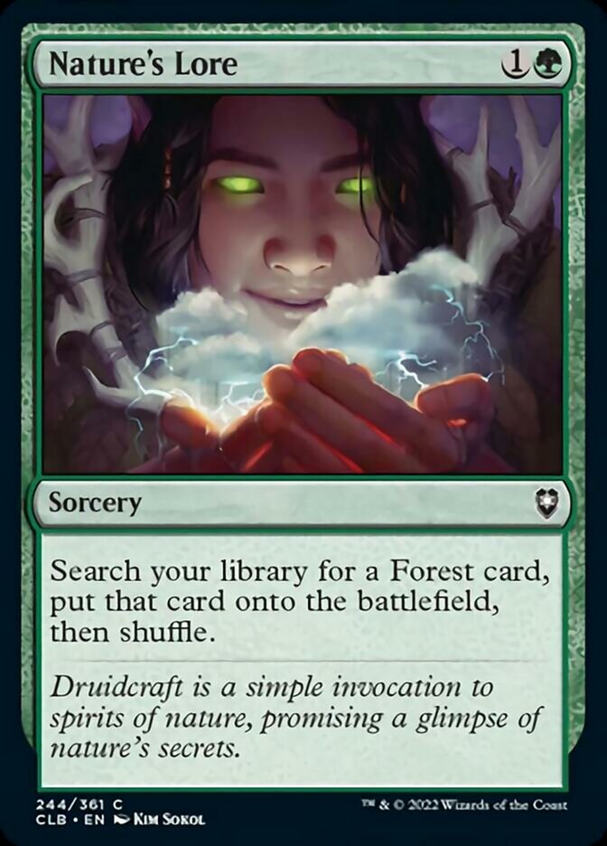 Nature's Lore [Commander Legends: Battle for Baldur's Gate] | Galaxy Games LLC
