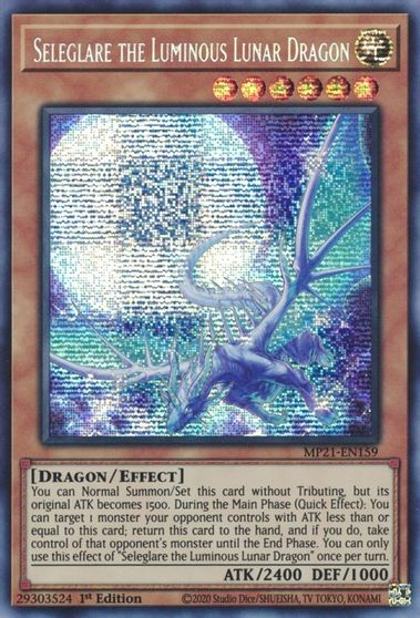 Seleglare the Luminous Lunar Dragon [MP21-EN159] Prismatic Secret Rare | Galaxy Games LLC