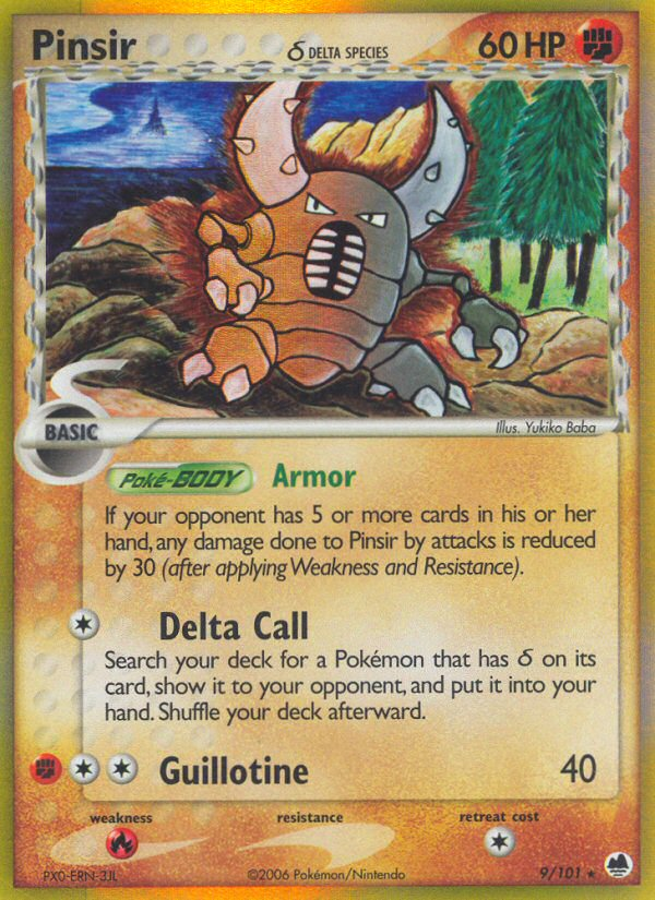 Pinsir (9/101) (Delta Species) [EX: Dragon Frontiers] | Galaxy Games LLC