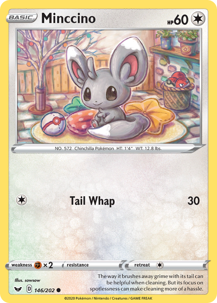 Minccino (146/202) [Sword & Shield: Base Set] | Galaxy Games LLC