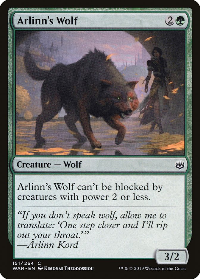 Arlinn's Wolf [War of the Spark] | Galaxy Games LLC