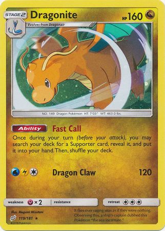 Dragonite (119/181) (Cosmos Holo) [Sun & Moon: Team Up] | Galaxy Games LLC