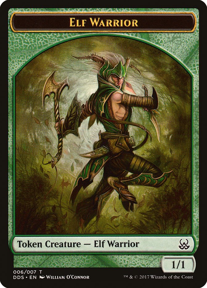 Elf Warrior Token [Duel Decks: Mind vs. Might Tokens] | Galaxy Games LLC