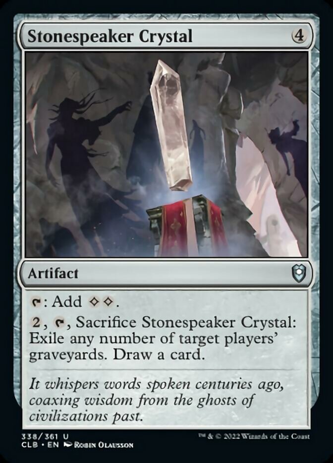 Stonespeaker Crystal [Commander Legends: Battle for Baldur's Gate] | Galaxy Games LLC