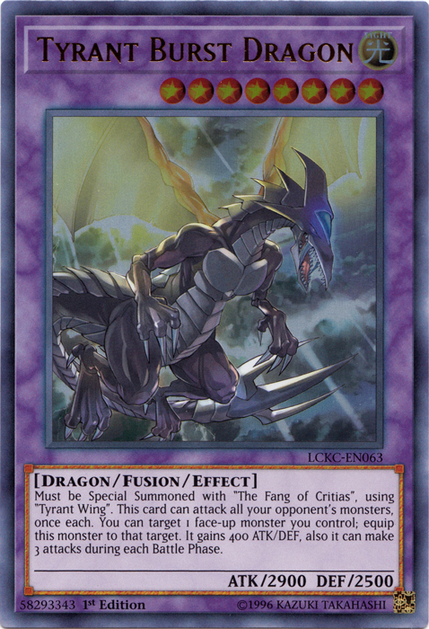 Tyrant Burst Dragon [LCKC-EN063] Ultra Rare | Galaxy Games LLC