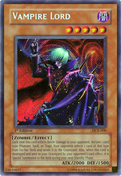 Vampire Lord [DCR-000] Secret Rare | Galaxy Games LLC