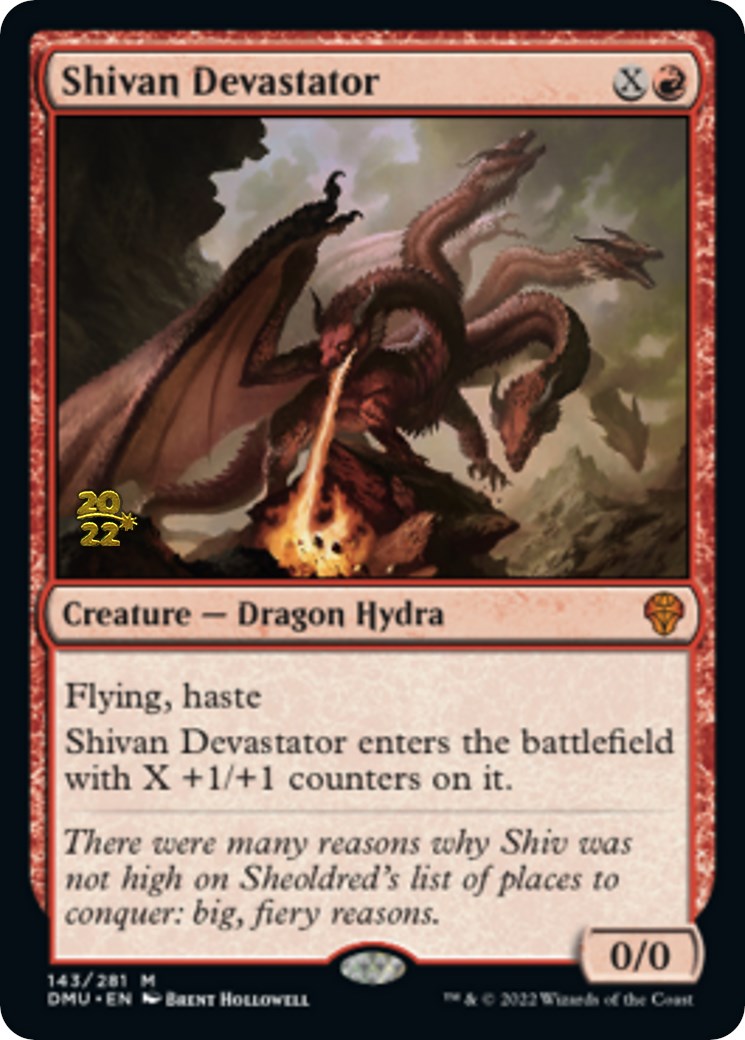 Shivan Devastator [Dominaria United Prerelease Promos] | Galaxy Games LLC