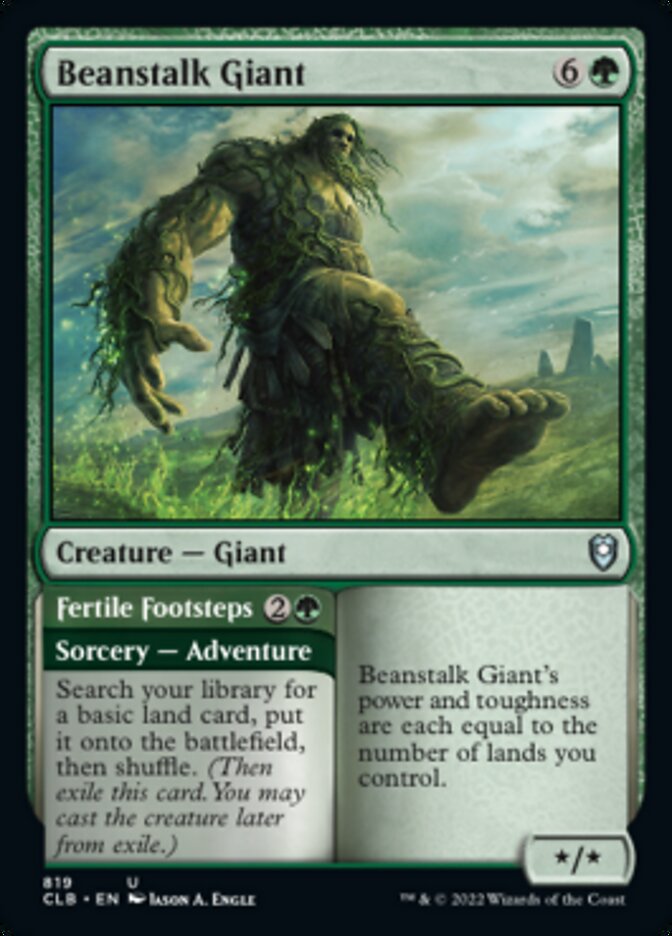 Beanstalk Giant // Fertile Footsteps [Commander Legends: Battle for Baldur's Gate] | Galaxy Games LLC