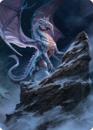 Ancient Silver Dragon Art Card (06) [Commander Legends: Battle for Baldur's Gate Art Series] | Galaxy Games LLC