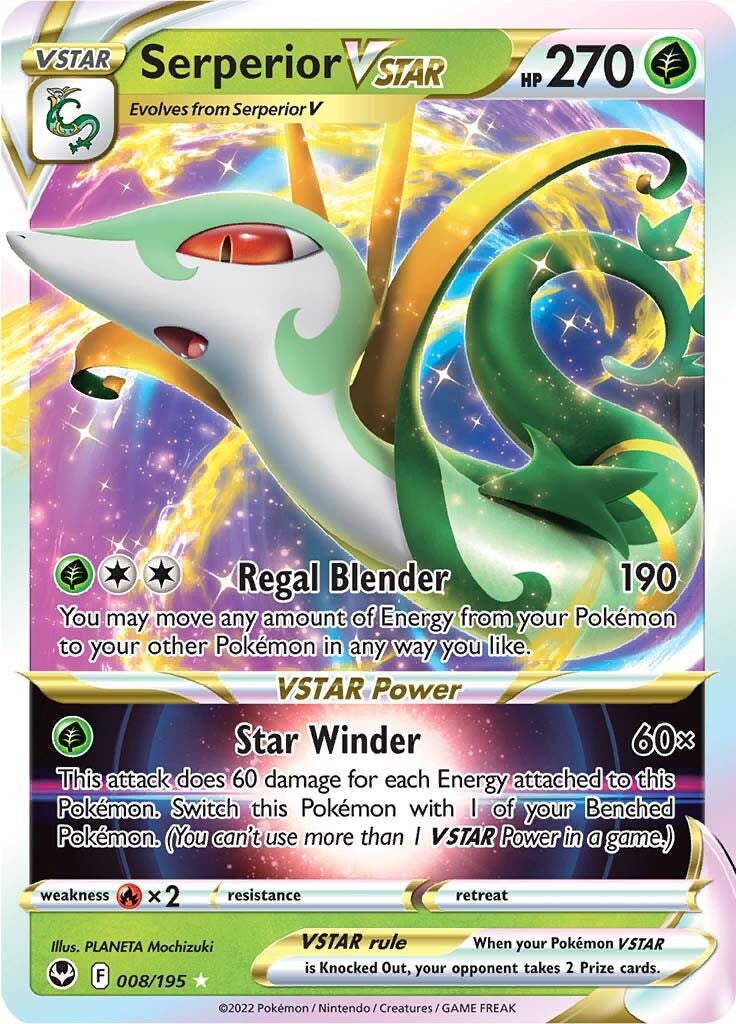 Serperior VSTAR (008/195) [Sword & Shield: Silver Tempest] | Galaxy Games LLC