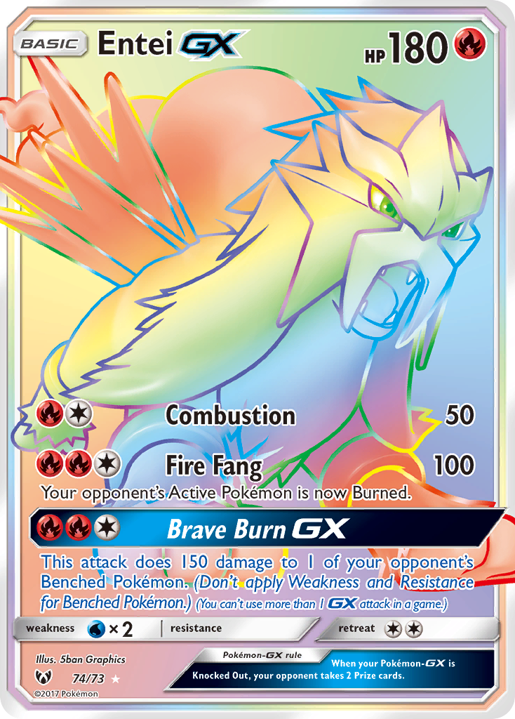 Entei GX (74/73) [Sun & Moon: Shining Legends] | Galaxy Games LLC