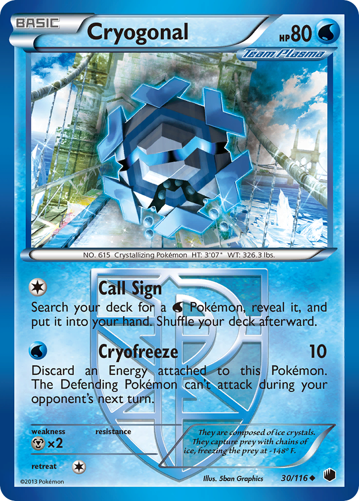 Cryogonal (30/116) [Black & White: Plasma Freeze] | Galaxy Games LLC