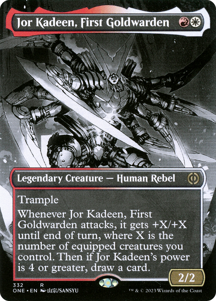 Jor Kadeen, First Goldwarden (Borderless Manga) [Phyrexia: All Will Be One] | Galaxy Games LLC