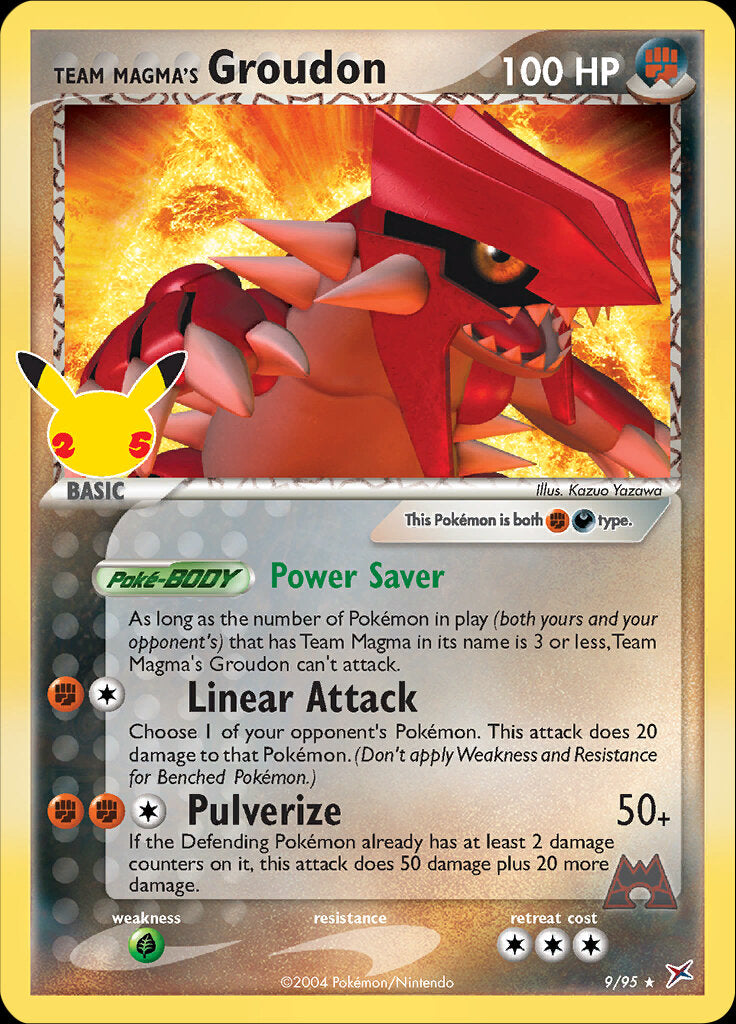 Team Magma's Groudon (9/95) [Celebrations: 25th Anniversary - Classic Collection] | Galaxy Games LLC