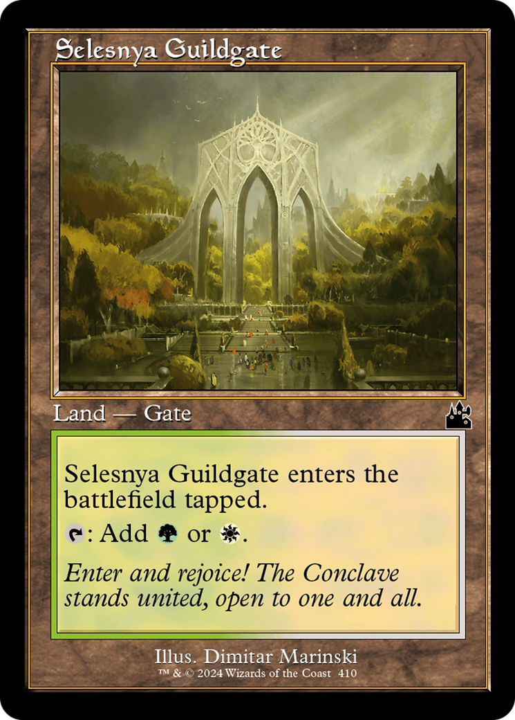 Selesnya Guildgate (Retro Frame) [Ravnica Remastered] | Galaxy Games LLC