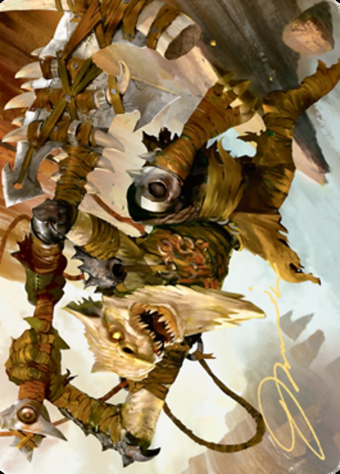 Teeterpeak Ambusher Art Card (Gold-Stamped Signature) [Zendikar Rising Art Series] | Galaxy Games LLC