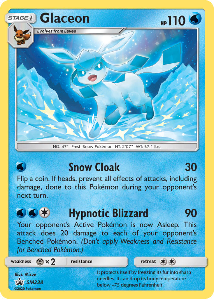 Glaceon (SM238) [Sun & Moon: Black Star Promos] | Galaxy Games LLC