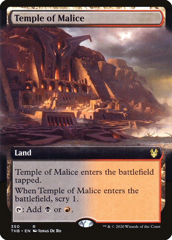 Temple of Malice (Extended Art) [Theros Beyond Death] | Galaxy Games LLC