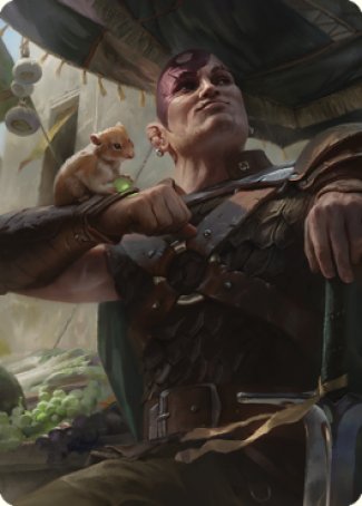 Minsc & Boo, Timeless Heroes Art Card (38) [Commander Legends: Battle for Baldur's Gate Art Series] | Galaxy Games LLC