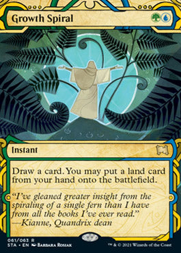 Growth Spiral (Foil Etched) [Strixhaven: School of Mages Mystical Archive] | Galaxy Games LLC