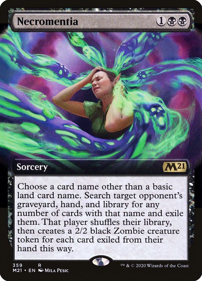 Necromentia (Extended Art) [Core Set 2021] | Galaxy Games LLC