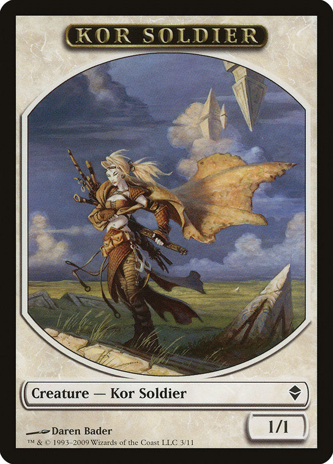 Kor Soldier Token [Zendikar Tokens] | Galaxy Games LLC