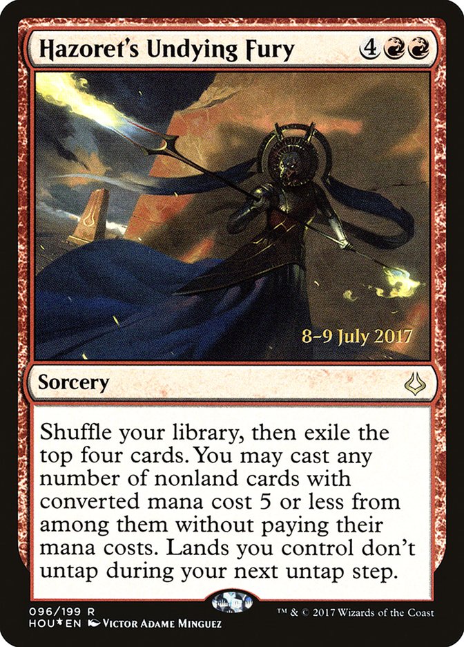 Hazoret's Undying Fury [Hour of Devastation Prerelease Promos] | Galaxy Games LLC