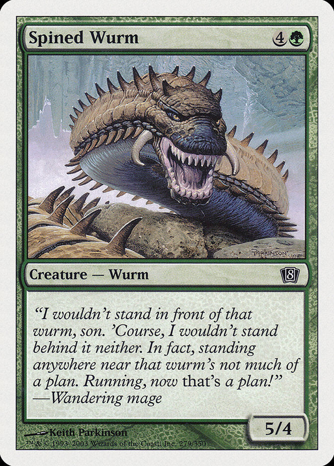 Spined Wurm [Eighth Edition] | Galaxy Games LLC