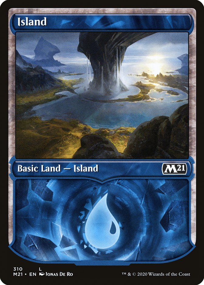 Island (310) (Showcase) [Core Set 2021] | Galaxy Games LLC