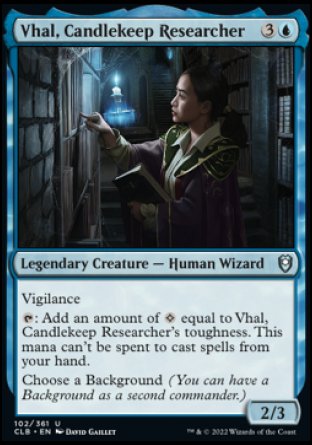 Vhal, Candlekeep Researcher [Commander Legends: Battle for Baldur's Gate] | Galaxy Games LLC