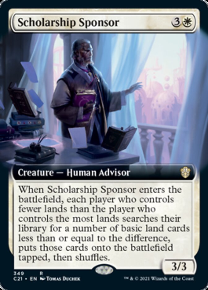 Scholarship Sponsor (Extended Art) [Commander 2021] | Galaxy Games LLC