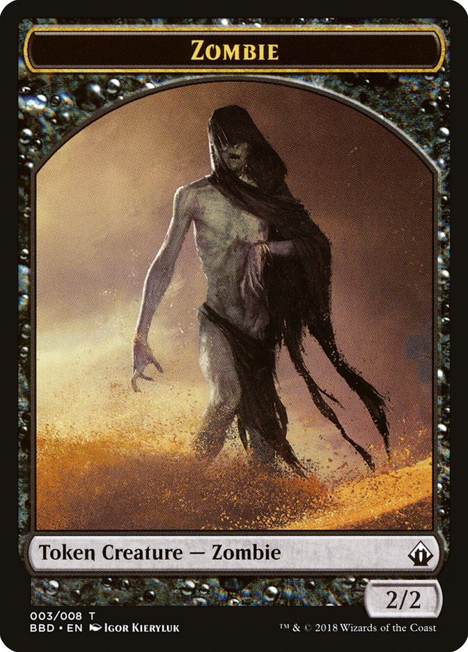 Zombie Token [Battlebond Tokens] | Galaxy Games LLC