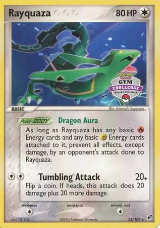 Rayquaza (22/107) (Gym Challenge Promo) [EX: Deoxys] | Galaxy Games LLC