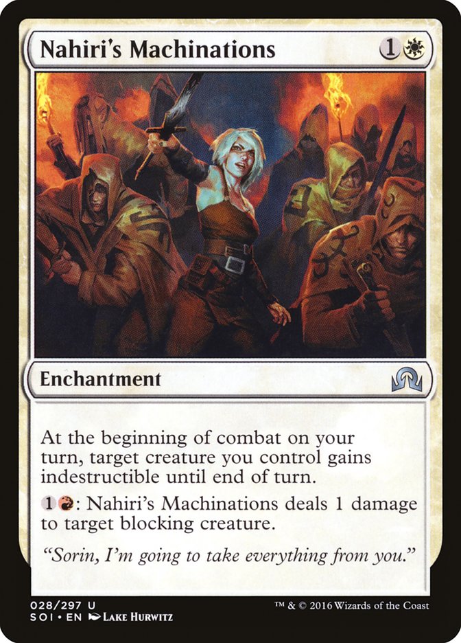 Nahiri's Machinations [Shadows over Innistrad] | Galaxy Games LLC