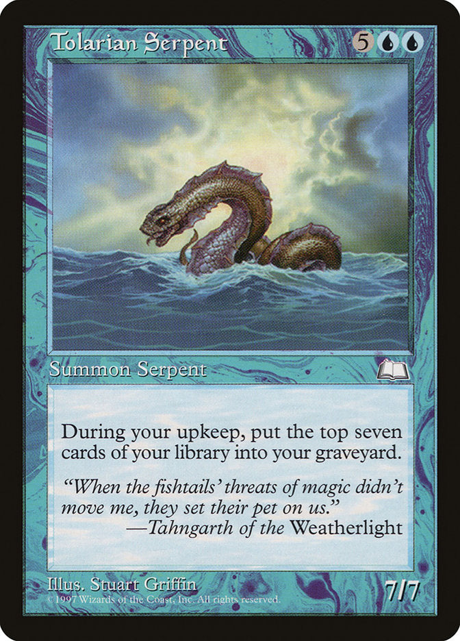 Tolarian Serpent [Weatherlight] | Galaxy Games LLC