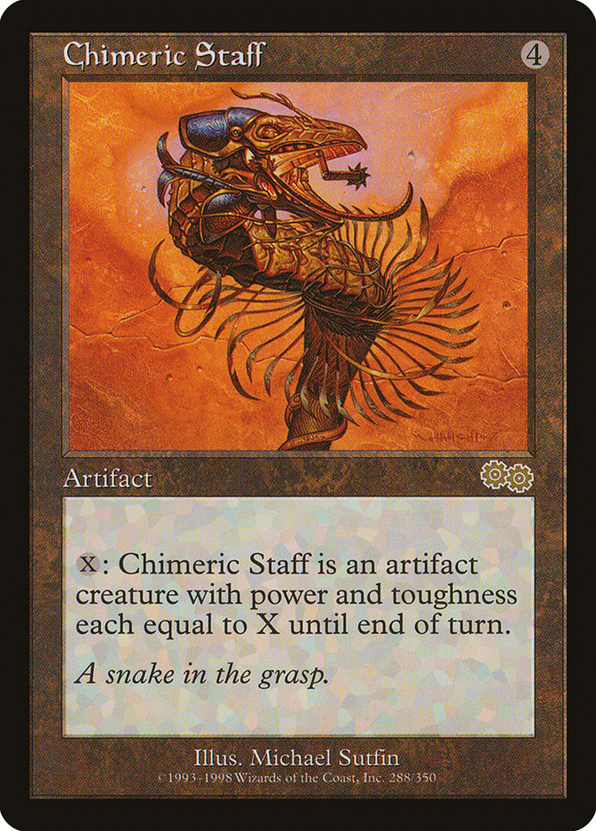 Chimeric Staff [Urza's Saga] | Galaxy Games LLC